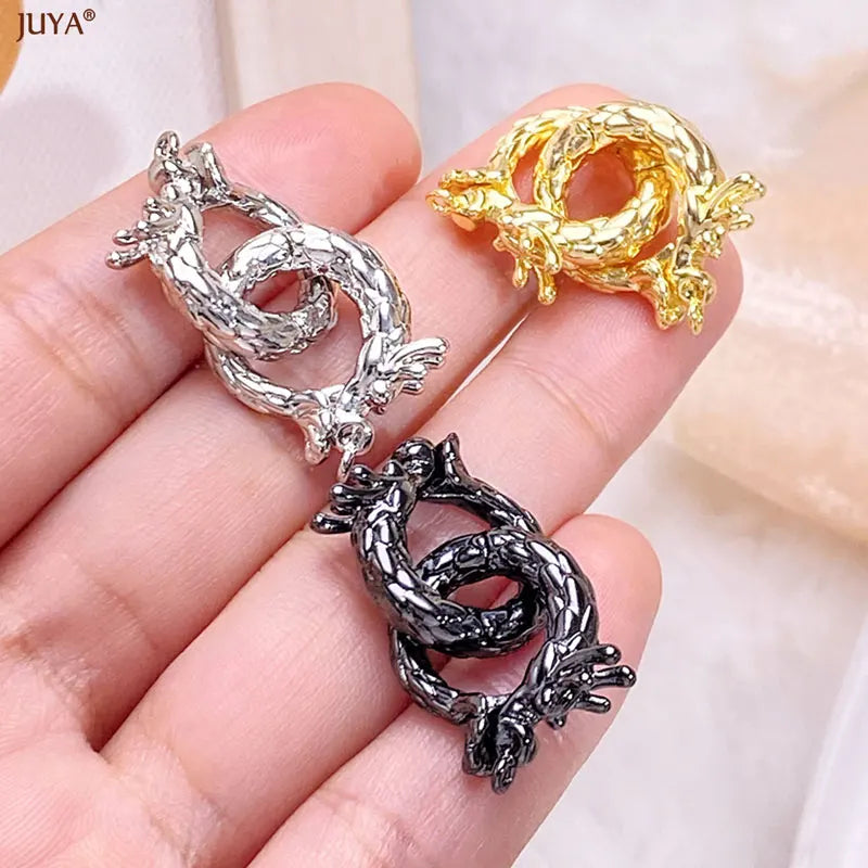 Premium 18K Gold Plated Anti-Allergy Jewelry Clasps - Luxury Zirconia Connectors for DIY Jewelry Making