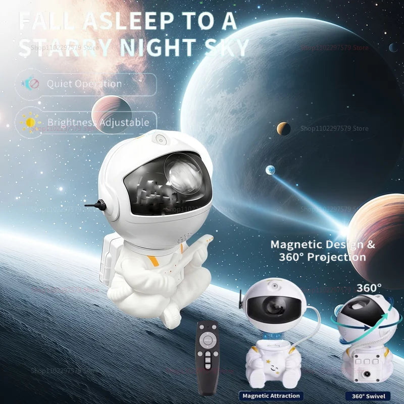 Galaxy Projector LED Night Light - Astronaut Star Projector for Kids Bedroom