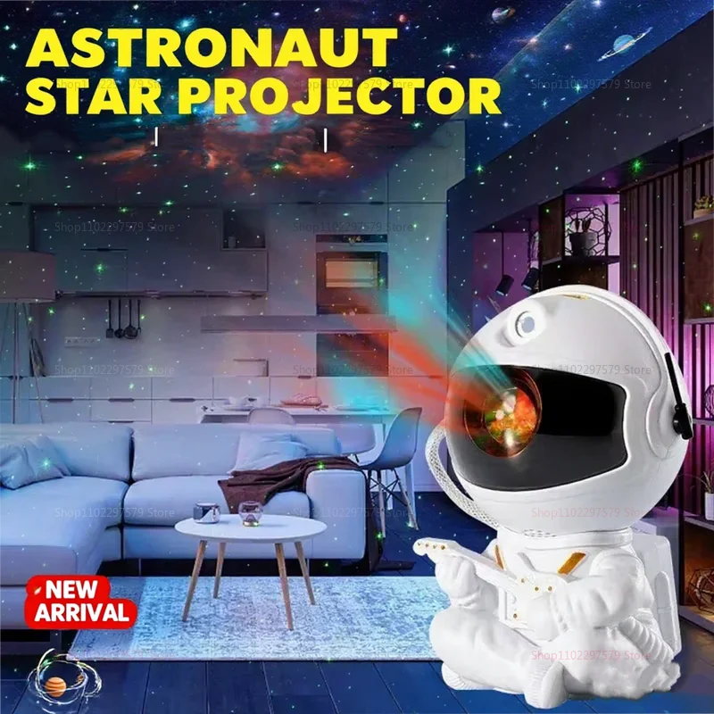 Galaxy Projector LED Night Light - Astronaut Star Projector for Kids Bedroom