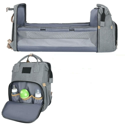 2-in-1 Stroller Diaper Bag with Baby Bed - Multi-Functional Travel Organizer