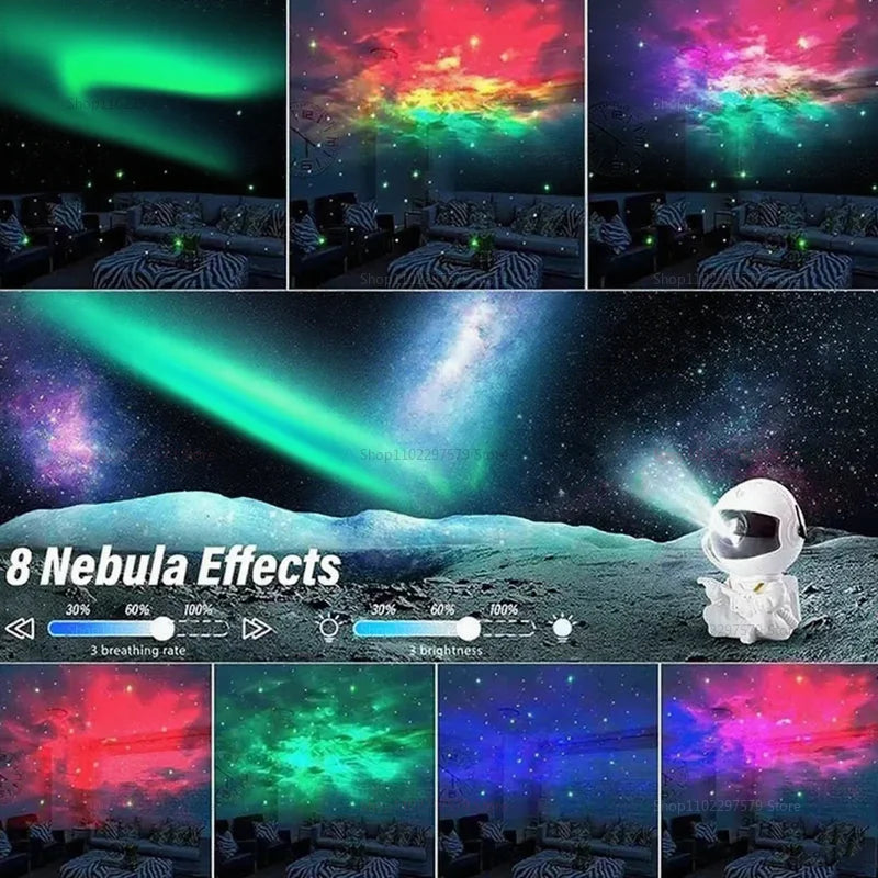 Galaxy Projector LED Night Light - Astronaut Star Projector for Kids Bedroom