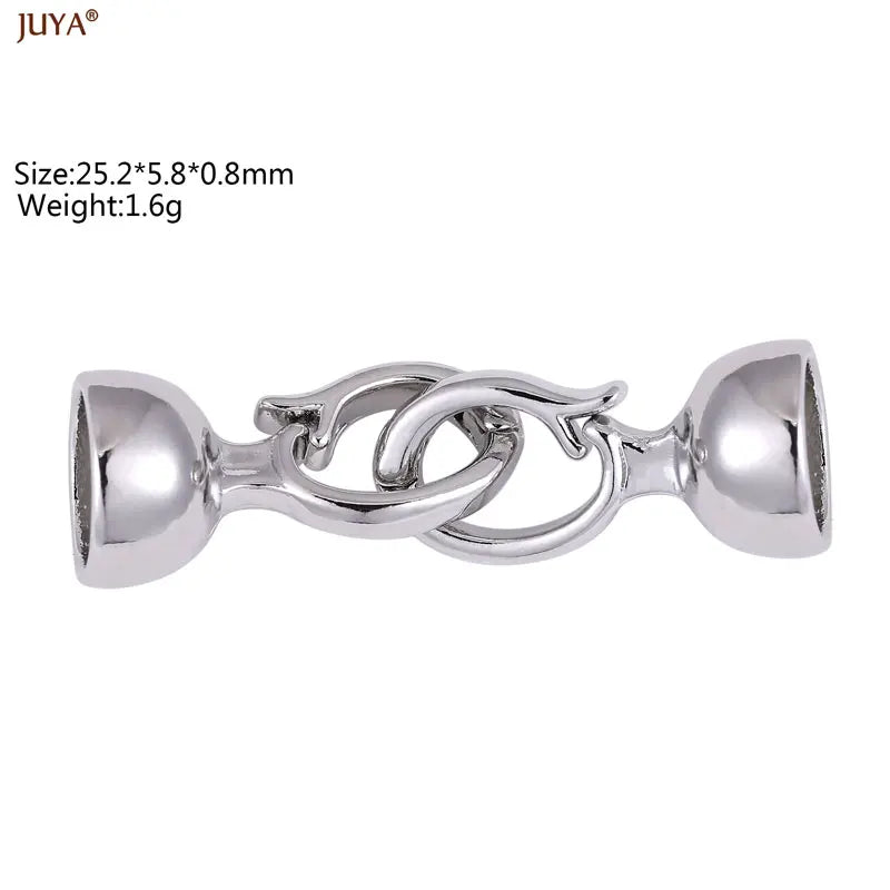 Premium 18K Gold Plated Anti-Allergy Jewelry Clasps - Luxury Zirconia Connectors for DIY Jewelry Making