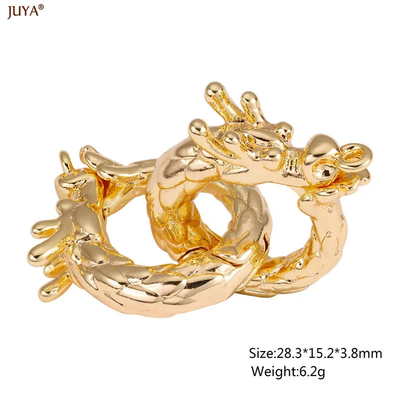 Premium 18K Gold Plated Anti-Allergy Jewelry Clasps - Luxury Zirconia Connectors for DIY Jewelry Making