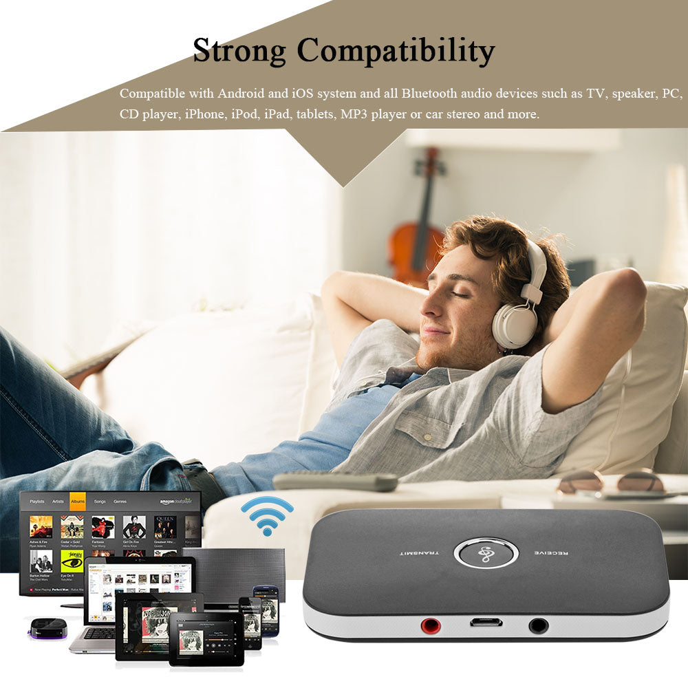 Premium 2-in-1 Bluetooth 4.1 Audio Transmitter & Receiver - Wireless Adapter