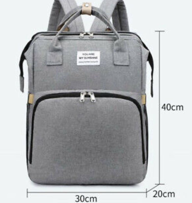 2-in-1 Stroller Diaper Bag with Baby Bed - Multi-Functional Travel Organizer