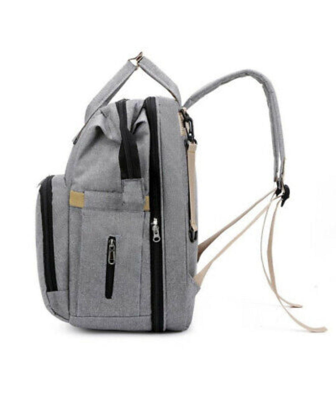 2-in-1 Stroller Diaper Bag with Baby Bed - Multi-Functional Travel Organizer