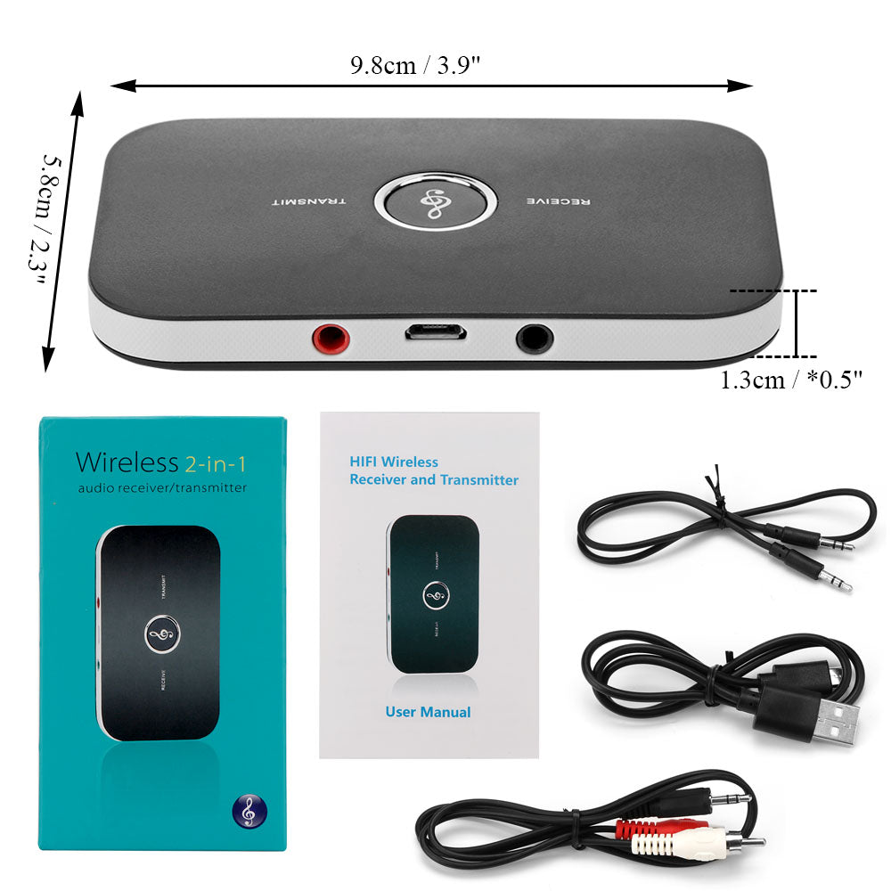 Premium 2-in-1 Bluetooth 4.1 Audio Transmitter & Receiver - Wireless Adapter