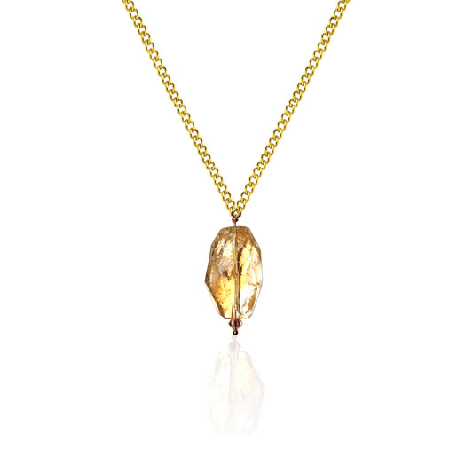 Limited Edition Amber 9k yellow gold necklace | by nlanlaVictory-0