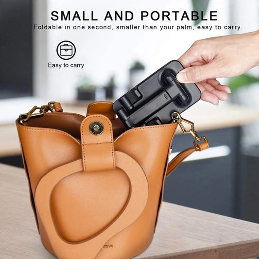 Foldable Desktop Phone Stand - Adjustable Holder for iPhone iPad Tablet Smartphone